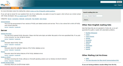 Desktop Screenshot of lists.mysql.com