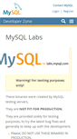 Mobile Screenshot of labs.mysql.com